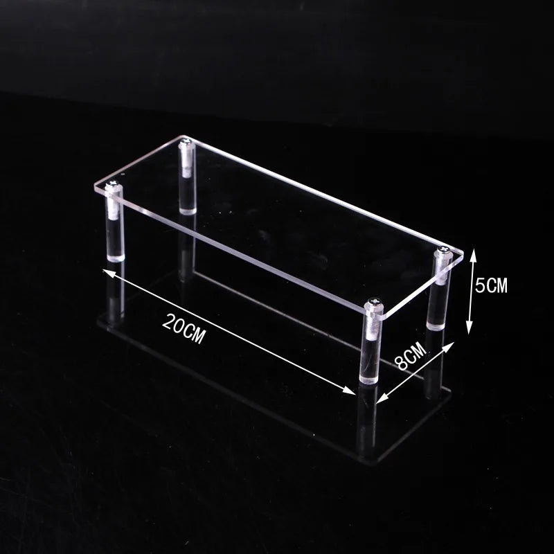 Acrylic Riser Display Shelf,3 Tier Display Stand for Amiibo Funko POP Figures,Cupcake Perfume Organizer Makeup Collection Doll