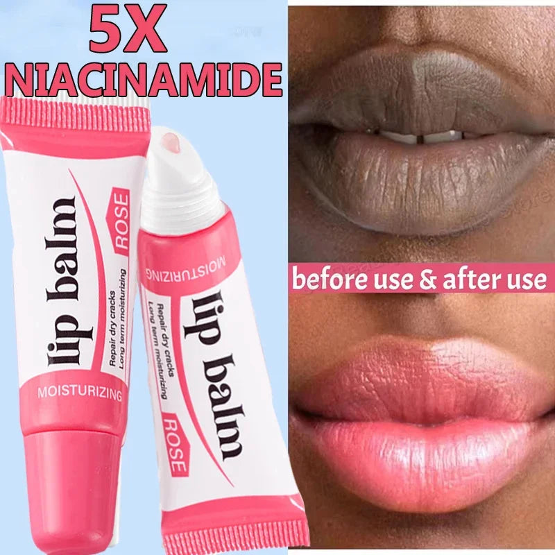 Fast Remove Dark Lip Balm Serum Lighten Melanin Lip Mask Exfoliating Fade Lip Lines Dead Skin Nourishing Repair Lip Care Makeup