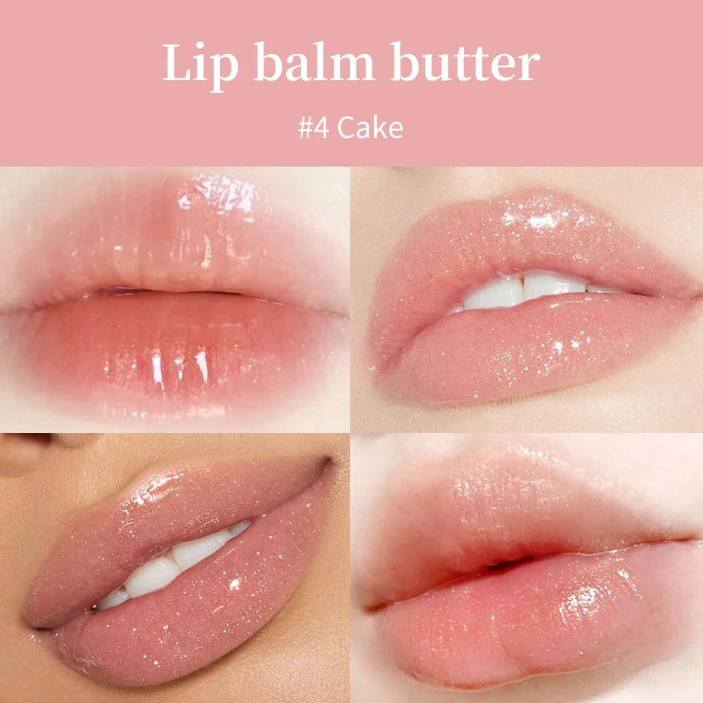 Summer Lip Balm Moisturizing Mirror Lip Gloss Lip Vanilla Mint Iced Coffee Cake Smell Lipstick Transparent Lip Oil  Makeup