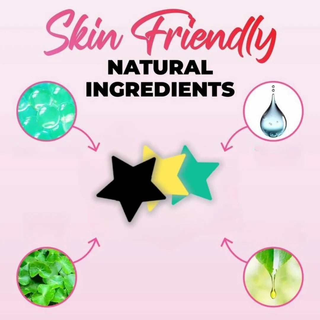 pieces of multi-color star acne patches, facial acne patches, concealer acne patches, and pimples patches, ultra-thin.