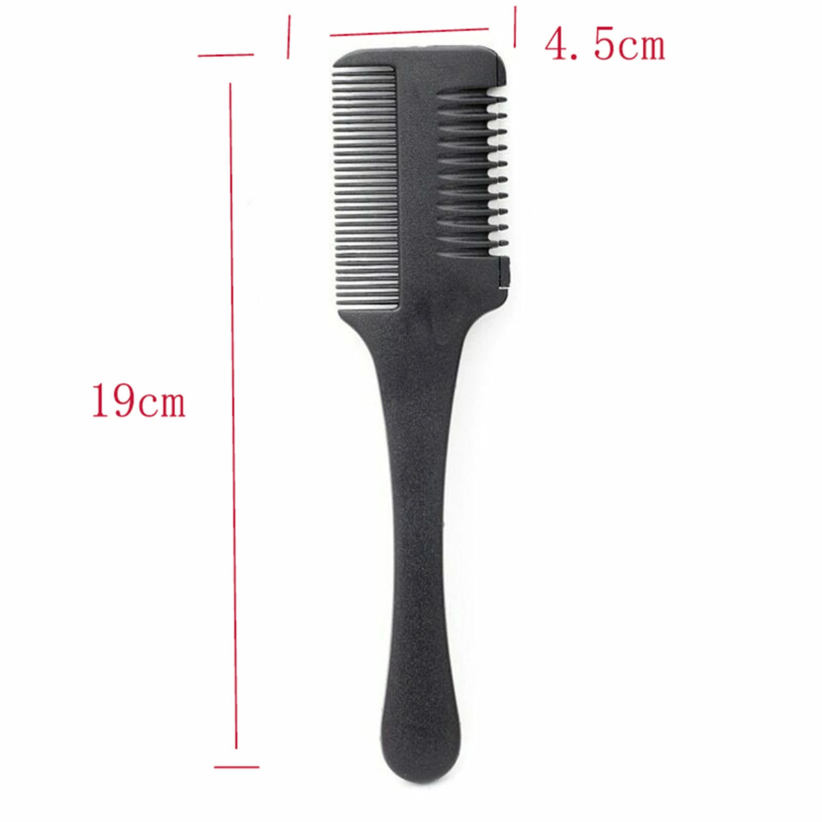 Double Sided Hair Razor Comb Blades Inside Cutting Thinning Barbers for Daily DIY Home Hair Styling