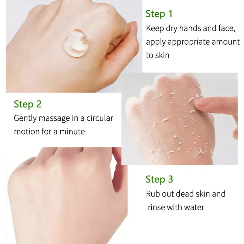 Herbal Exfoliating Gel for Deep Skin Cleansing Exfoliating, Moisturizes and Brightens Complexion Facial Care 50g 1pcs