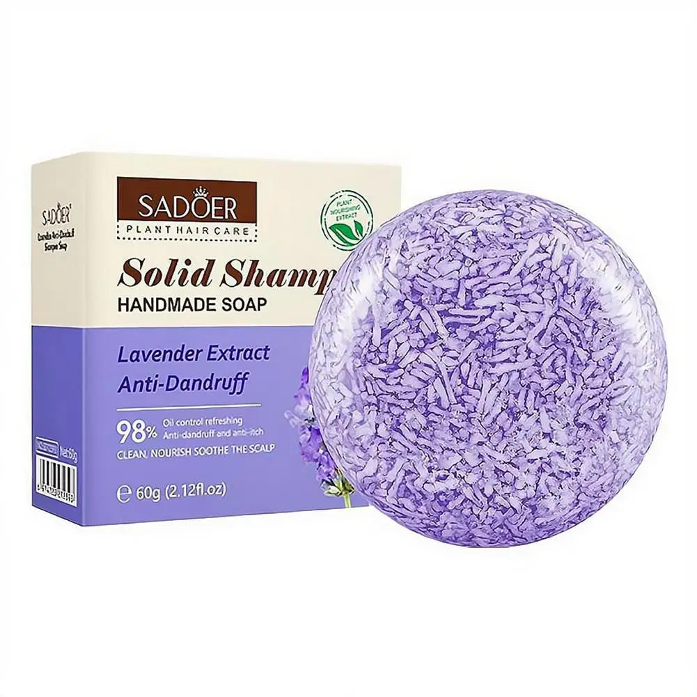 Solid Shampoo Bar Organic Plant Hair Care Soap Anti Dandruff Oil Control Nourishing Natural Handmade Shampoo Soap 60g