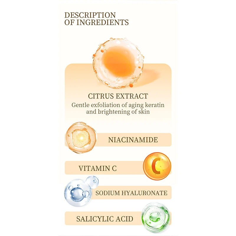 Lf16-35 Orange Exfoliating Gel Gently Cleans Pores Smooth Texture That Reduces Roughness Exfoliates  High Activity Brighten Skin