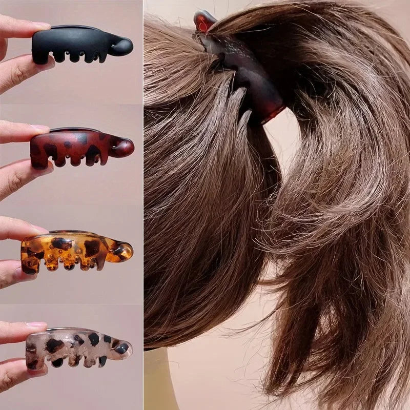 Banana Clips, Small Size, Vertical Clips for Women, Elegant High Ponytail Hairpins, Twist Clips, Simple Hair Accessories