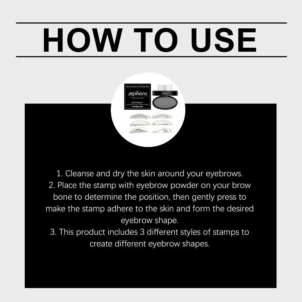 Makeup Tool Eye Brow Stamp Powder Stamp Tint Stencil Kit Cosmetics Professional Makeup Waterproof Eye Brow Stamp Lift Eyebrow