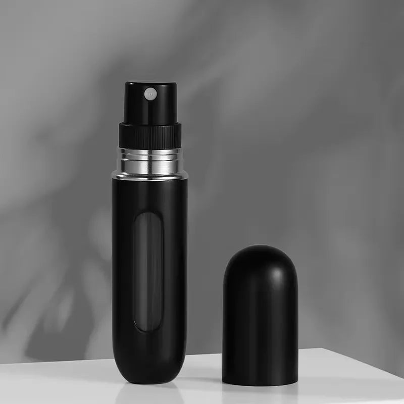 New 5ml Refillable Spray Bottle Mini Flower Pattern Refillable Perfume Bottle with Pendant Empty Cosmetic Containers Cute