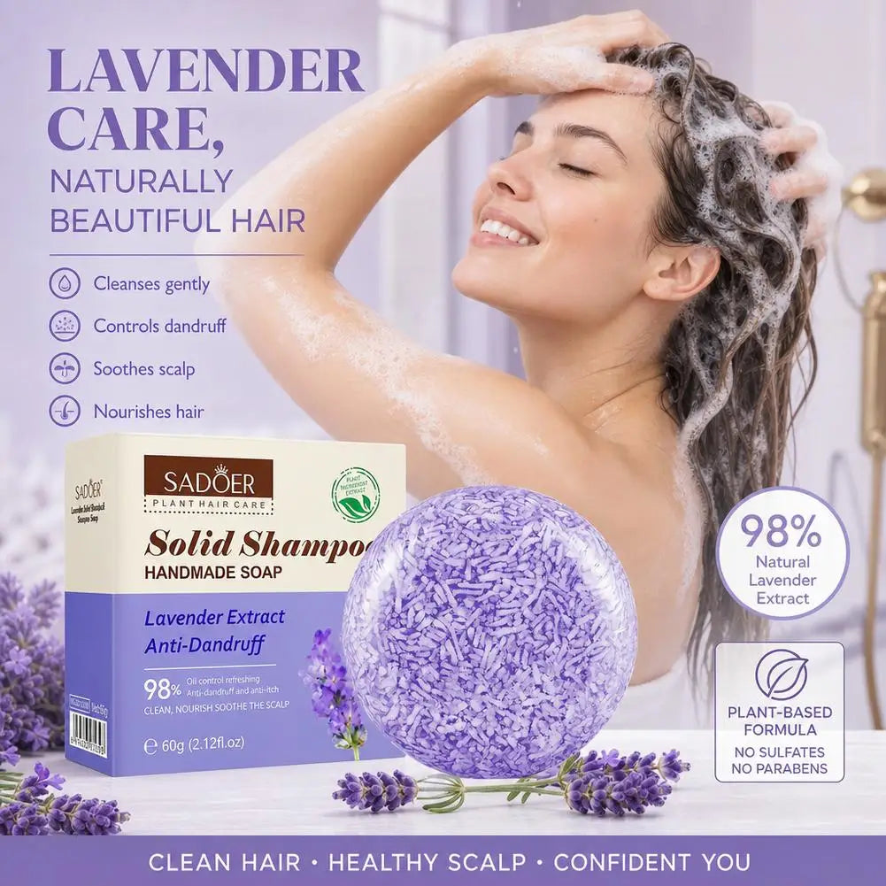 Solid Shampoo Bar Organic Plant Hair Care Soap Anti Dandruff Oil Control Nourishing Natural Handmade Shampoo Soap 60g