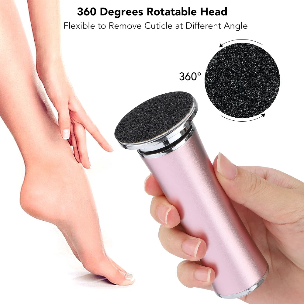Electric Foot Callus Remover Foot Care File Heels Dead Skin Pedicure Tool Electronic Foot Grinder and Replacement Sandpaper