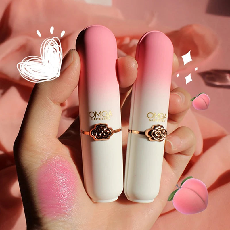 Peach Color Change Lipstick Non-Stick Cup Jelly Lipstick Moisturizing Moisturizing Color Change Lip Balm Warm Change Lip Balm