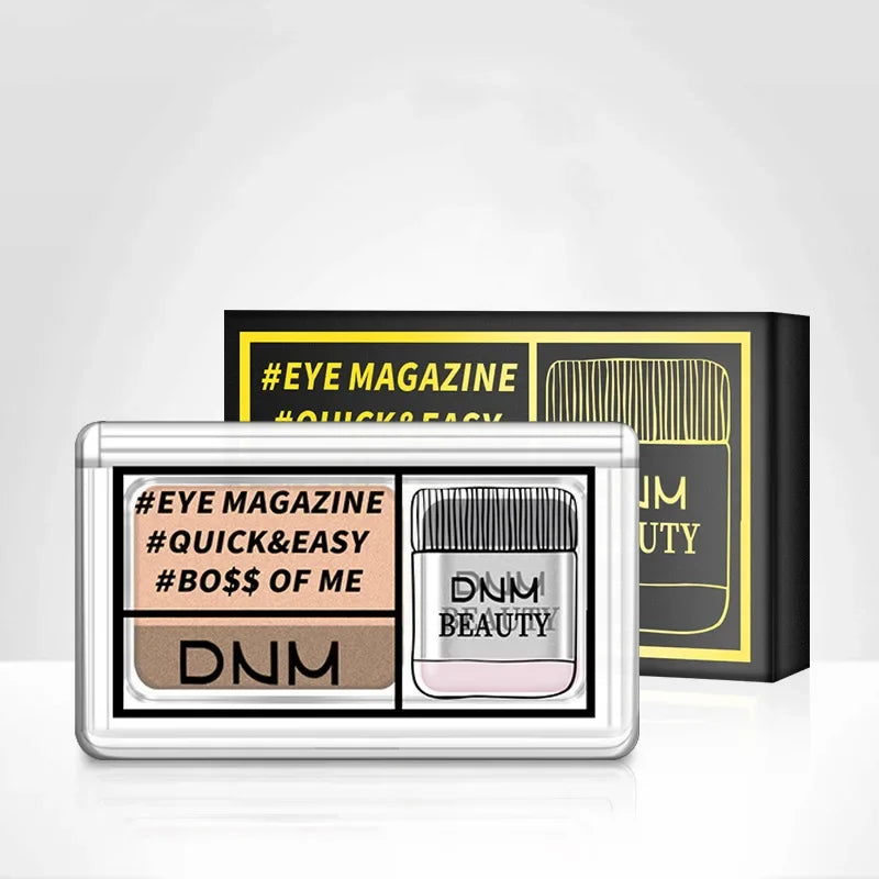 Two-color Matte Eye Shadow Double Small Box Lazy Eye Shadow  Easy to Carry Eyeshadow Tray Professional Women's Cosmetics