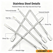 Double-ended Stainless Steel Cuticle Pusher Dead Skin Push Remover For Pedicure Manicure Nail Art Cleaner Care Tool