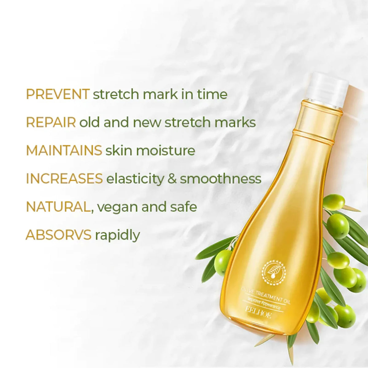 Stretch Mark Removal Oil Moisturize Removes Postpartum Pregnant Women Scar Soothing Nourish Firm Skin Care Olive Essential Oil