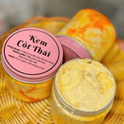 Kem Body Cốt Thái Rỉ Dầu Vàng Nắp Hồng 200gram Trắng Mịn Da , Chống Lão Hóa , Dưỡng ẩm Da