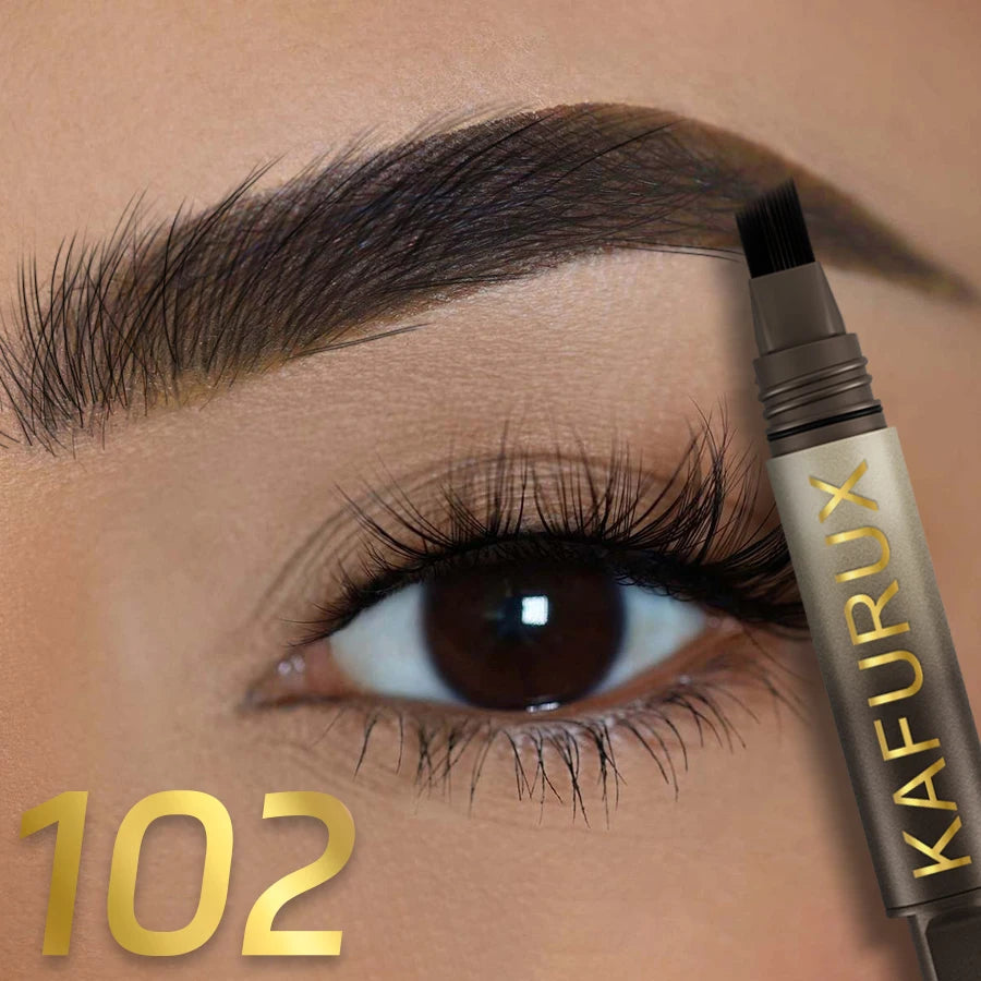 3D Dye Eyebrow Pencil Hairling Anti-smudge Waterproof Long Lasting Black Brown Large Brush Natural Wild Eyebrow Enhancers Cream