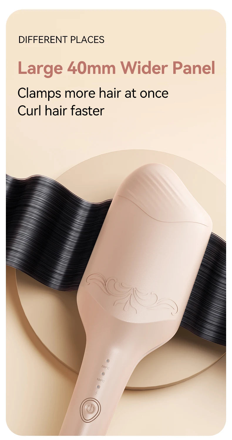 Electric Hair Curler 40mm Large Wave Styling Ceramic Hair Long Lasting Curling Iron Styling Tool Curling Wand Hair Waver