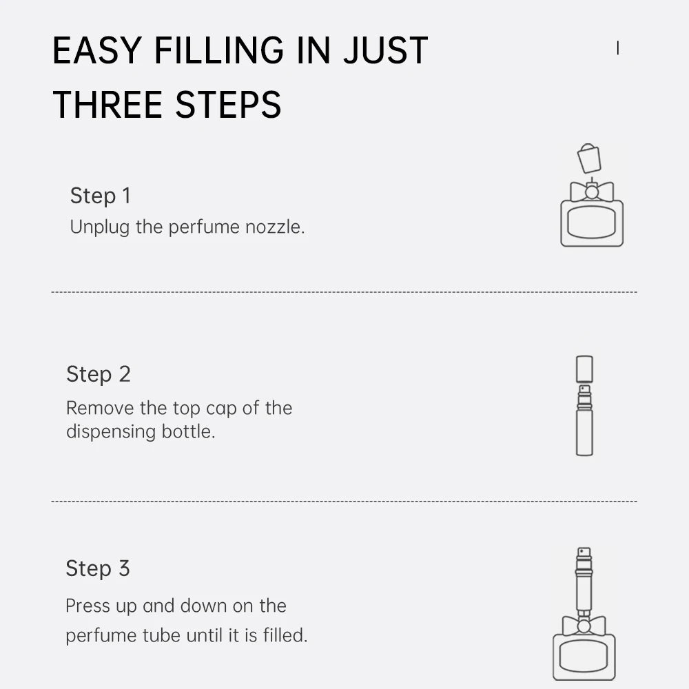 Louischanzl 10ml magnet Perfume Atomizer Bottle Portable leather Sprayer for Boarding Tight Sealing Travel Perfume Spray gift
