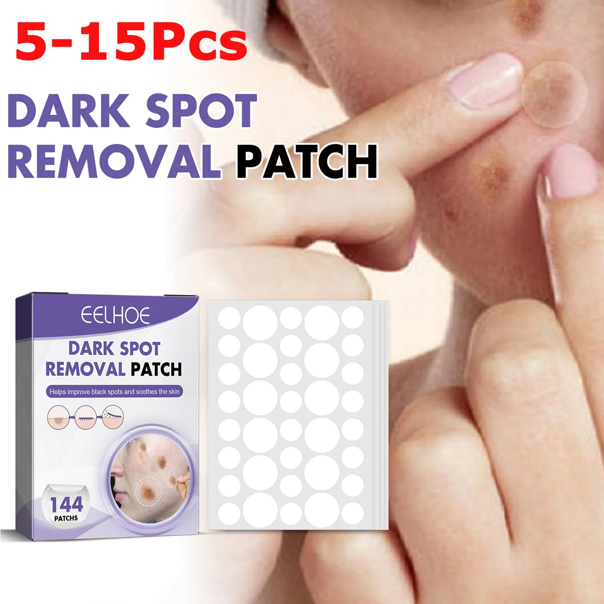 Dark Spot Correcting Patches Freckles Remover Brightening Fade Fade Dark Spots Lightening Melasma Facial Invisible Care Stickers
