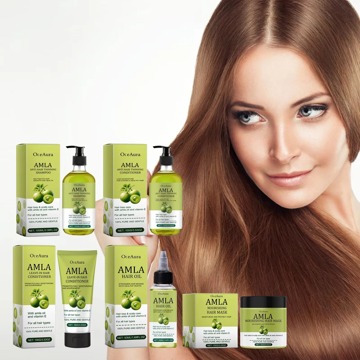 Original Amla Oil Hair Growth Moisturizing Smoothing Repair Damaged Dry Frizzy Ends Split Scalp Treatment Hair Mask Conditioner