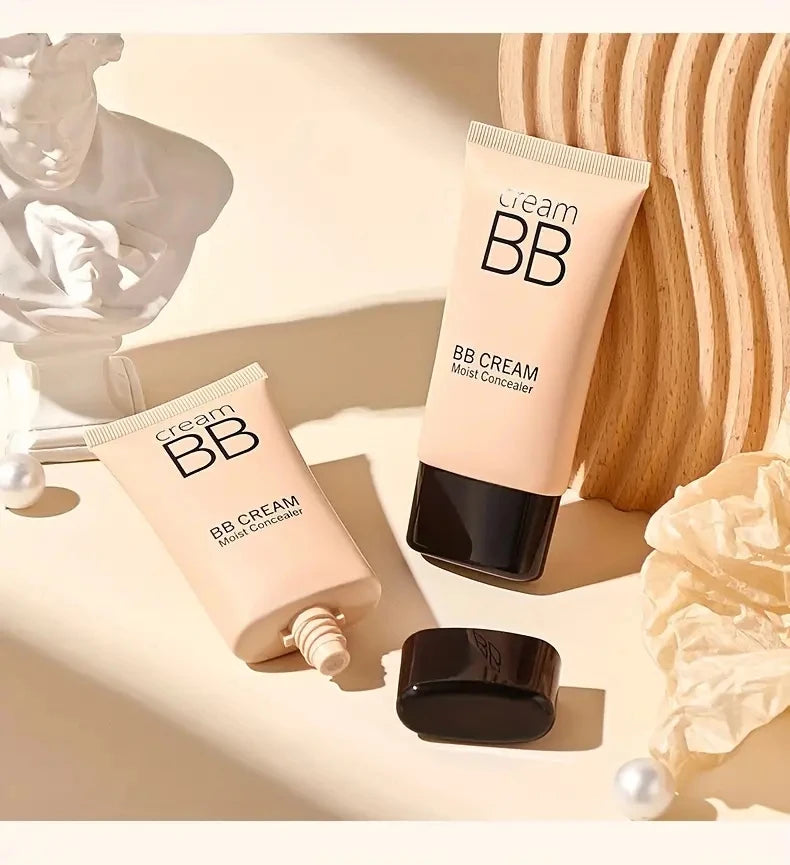 BB Cream Concealer, Lasting Moisturizing, Nude Makeup Liquid Foundation Isolating Cream, Water Light CC Cream
