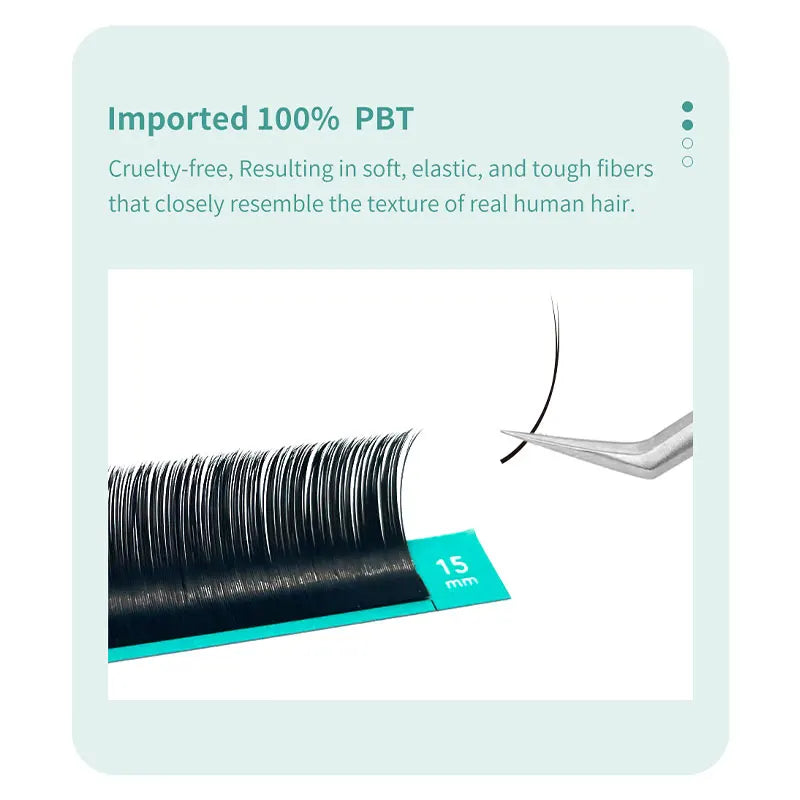 DIYDAY Flat Individual Lash Extension 0.15 0.20 Split Tips Super Softer Eyelash Ellipse Flat Classic False Eyelashes Supplies