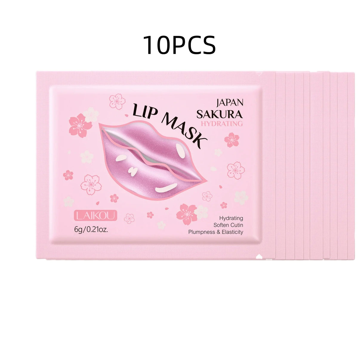 Japan Sakura Collagen Lip Mask Hydrating Plumping Treatment For Dry Lips Repair Gel Pads Night Care Essential