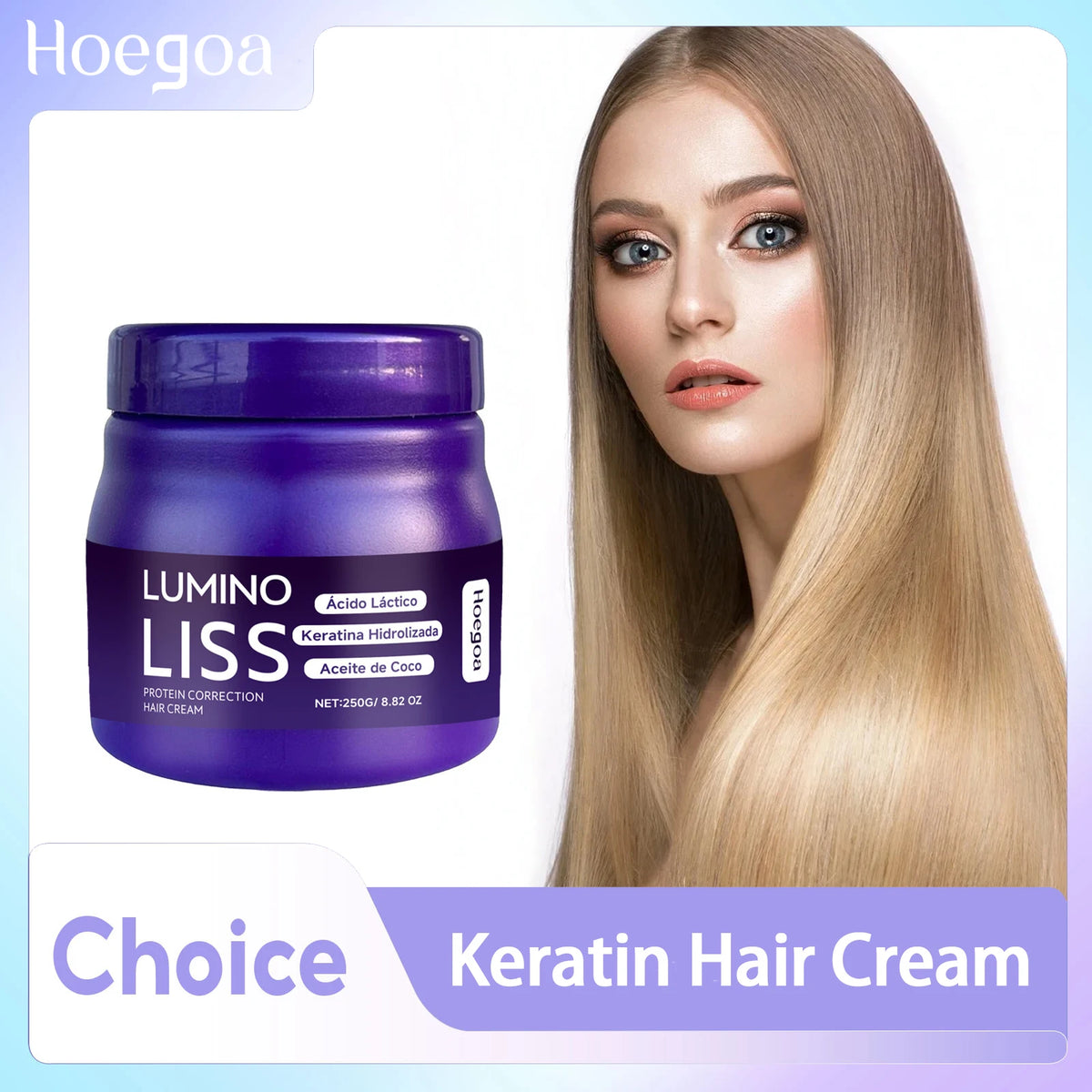Moisturizing Hair Cream for Straightening Hair Treatment for Very Dry and Damaged Hair Repair Anti Frizz Keratin Hair Mask 250g