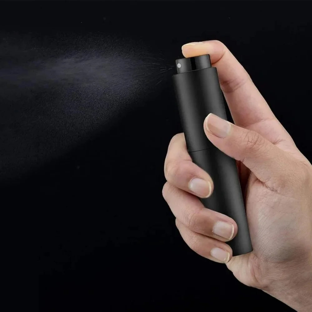 10ml Travel Perfume Sprayer Refillable Empty Dispenser Bottle Mini Cologne Atomizer Black Portable Cosmetics Container