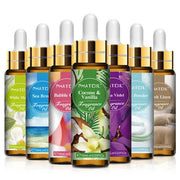 PHATOIL 10ml Fruit Fragrance Oil Strawberry Peach Angel Sea Breeze Coconut & Vanilla Bubble Gum Aromatherapy Fragrance Oils