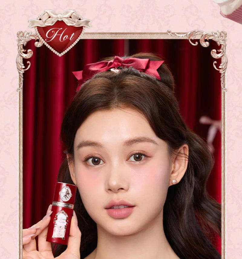 Flower Knows Strawberry Cupid Collection Liquid Blush Makeup for Cheeks Matte Finish Face Blushes Cream For Healthy Natural