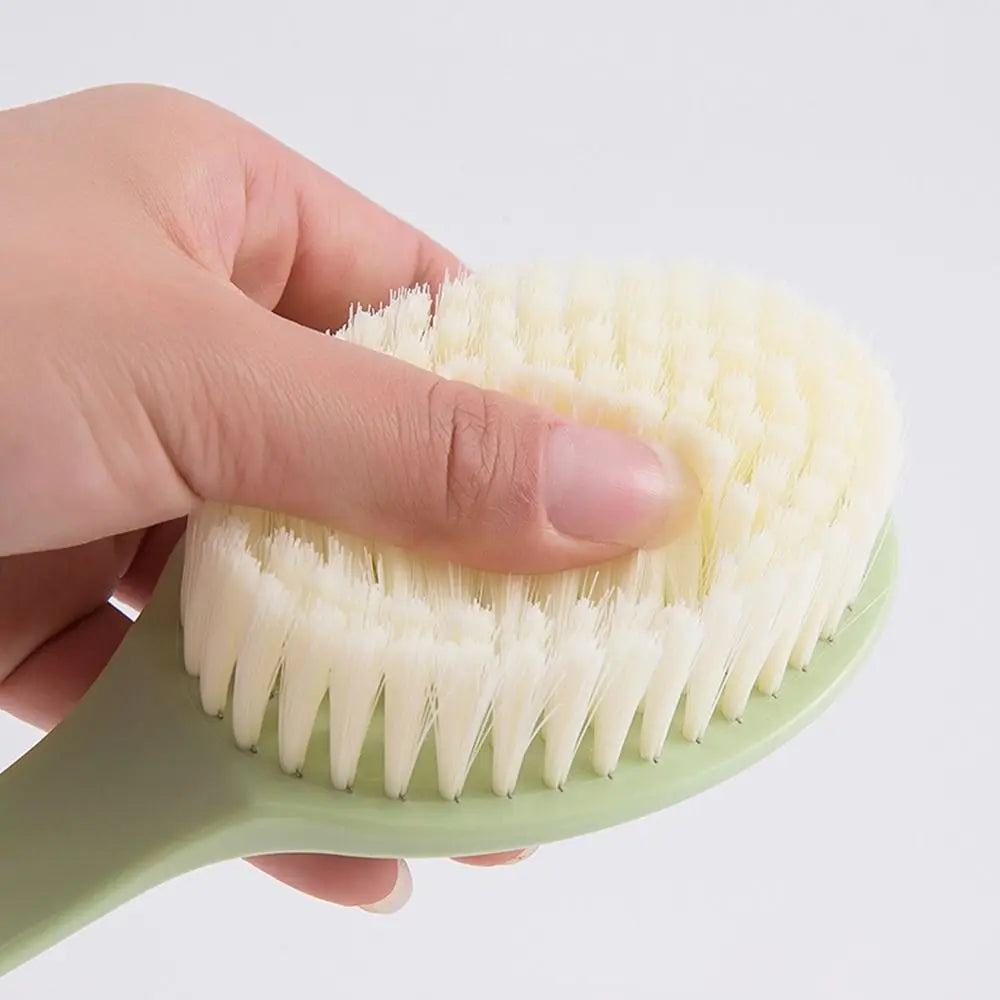 Gentle Long Spa Handle Shower Body Brush Back Scrubber Anti Slip with Hanging Hole for Body