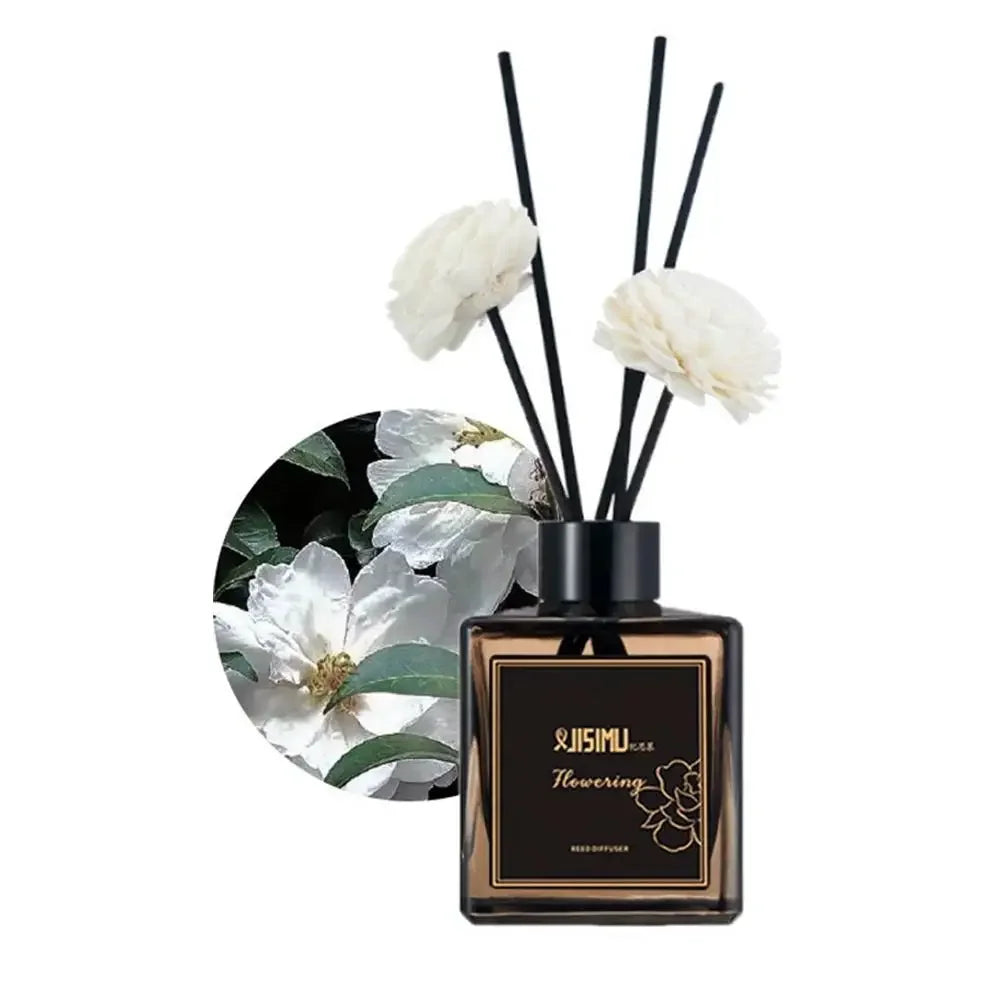 Long Lasting Gardenia Scent Premium Reed DiffuserHome Fragrance Liquid for Living Room Bedroom Odor Remover Hotel Aroma Diffuser