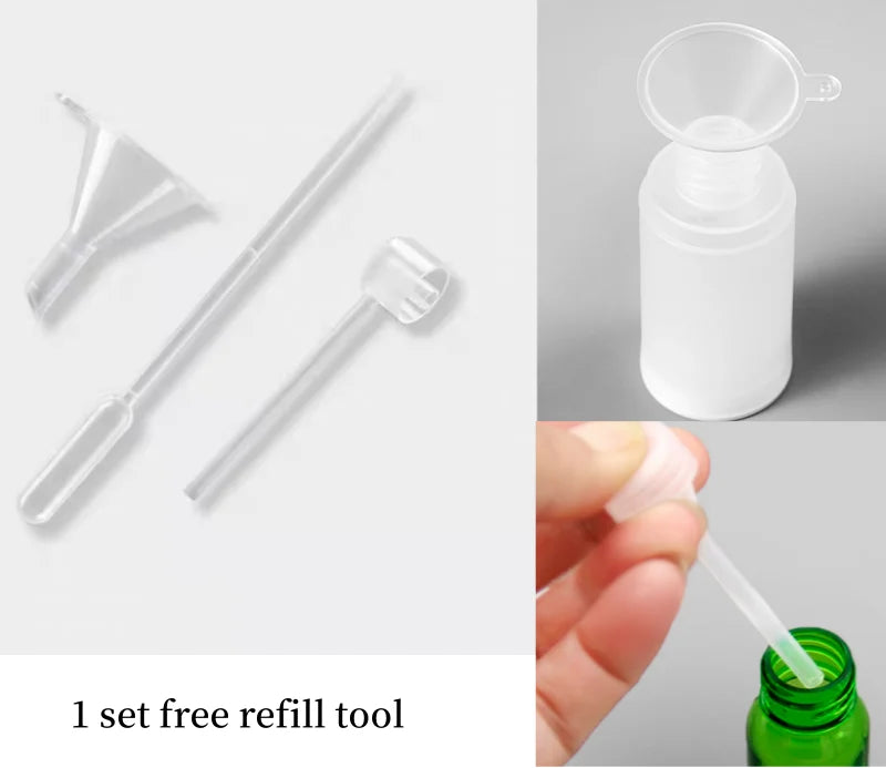 3pcs 5ml 10ml High Quality Perfume Spray Bottle Empty Glass Parfum Atomizer Travel Cosmetic Bottl Sample Vials Refillable Mini