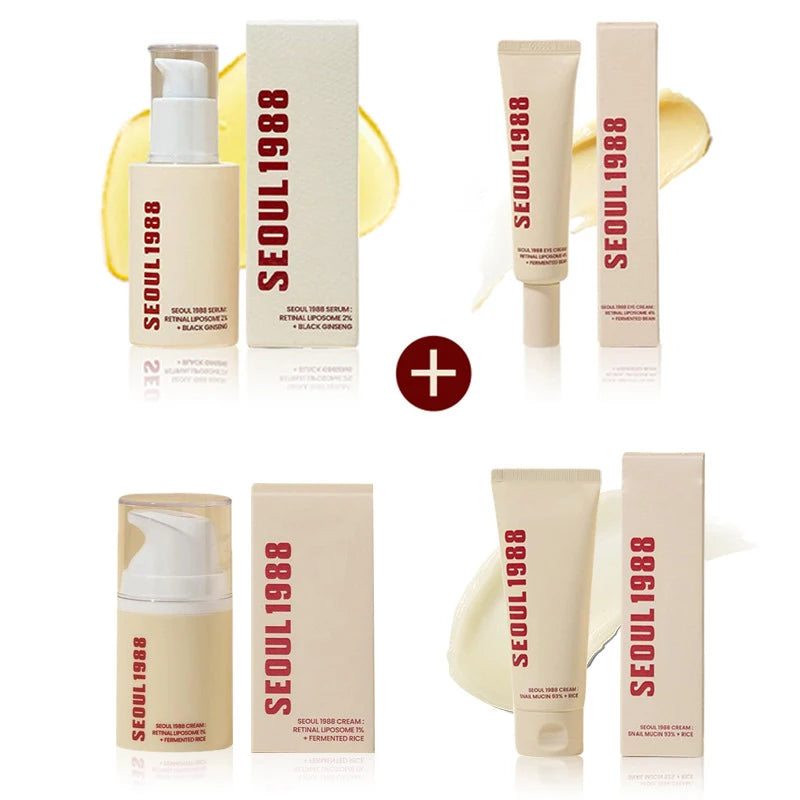 Korean 1988 Retinol Face Care Serum Black Ginseng Niacinamide 2% Acid Moisturizing Firming Cream Anti Aging Wrinkle Skin Care