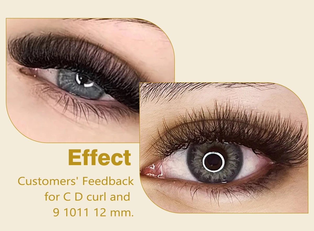 CoMango W Eyelash Extension Automatic Flowering 2d/3d/4d/5d/6d/8d W Fake Lashes 0.07 CD Premade Volume Fans Individual Eyelashes