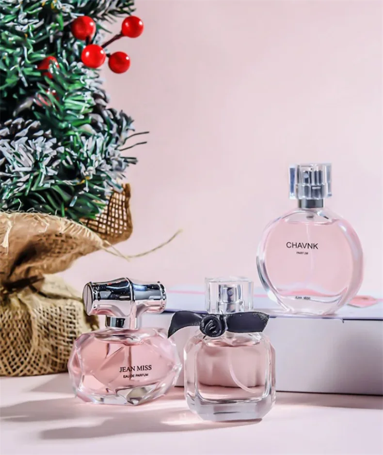 90ML(30mlx3PCS) Eau De Parfum Gift Box Feminino Spray Fresh Light Scent Floral Fruity Chypre Notes LongLasting Women Perfume Set