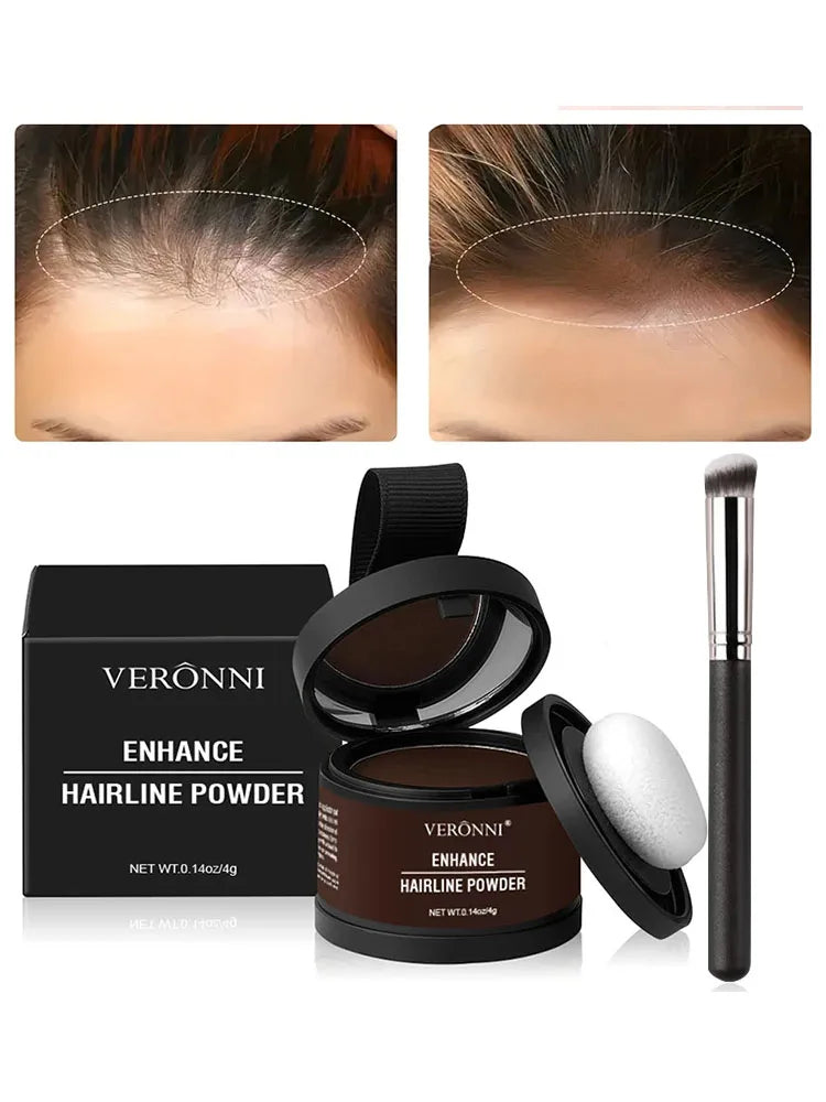 VERONNI Hairline Line Shadow Contouring Powder-Hair Repairing and Shadow Filling Powder Forehead Hairline Replacement Makeup