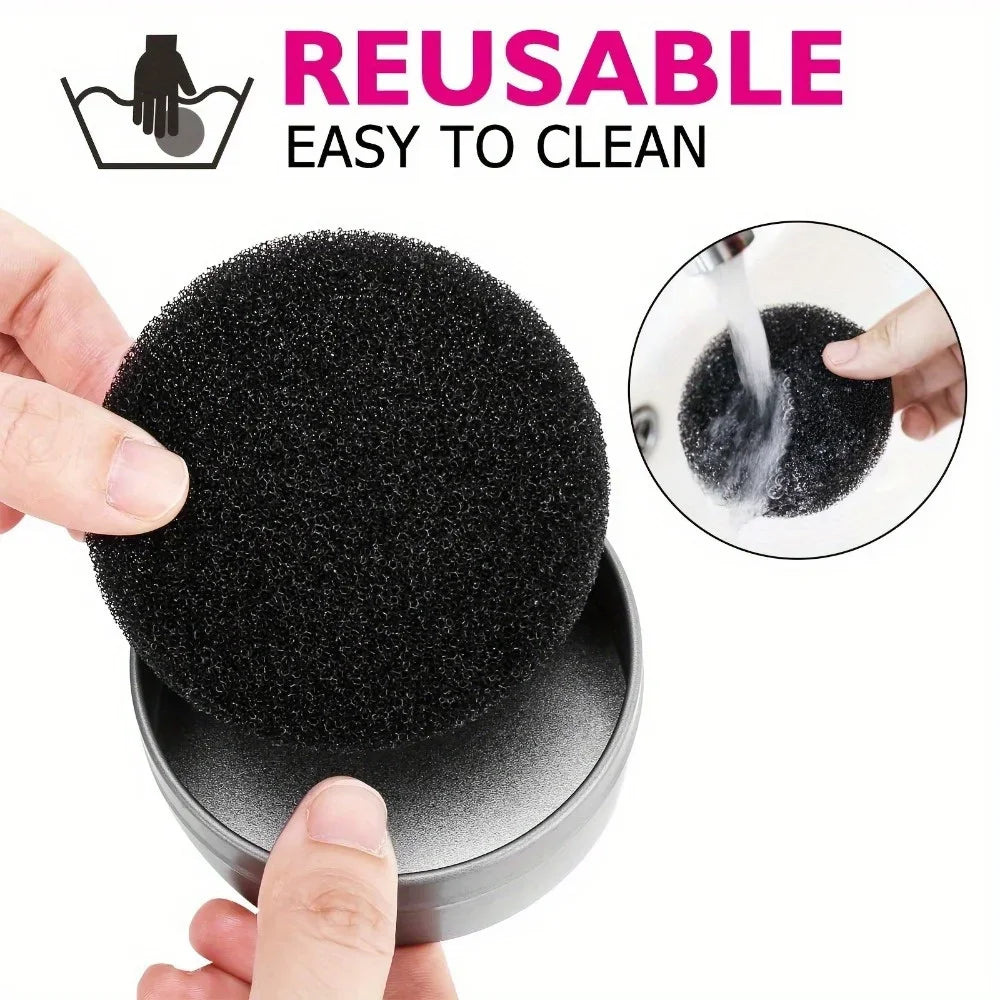 1PC Makeup Brush Cleaning Sponge Replacement Core - Quickly Remove Color Eyeshadow and Eyeliner Dry Cleaning Tools No Fragrance