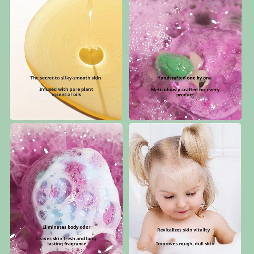 1/6/12PCS Bath Bombs Set Bubble Bath Fizzies for Children Safe & Natural Essential Oil Bubble Bath with Surprise Toys Inside