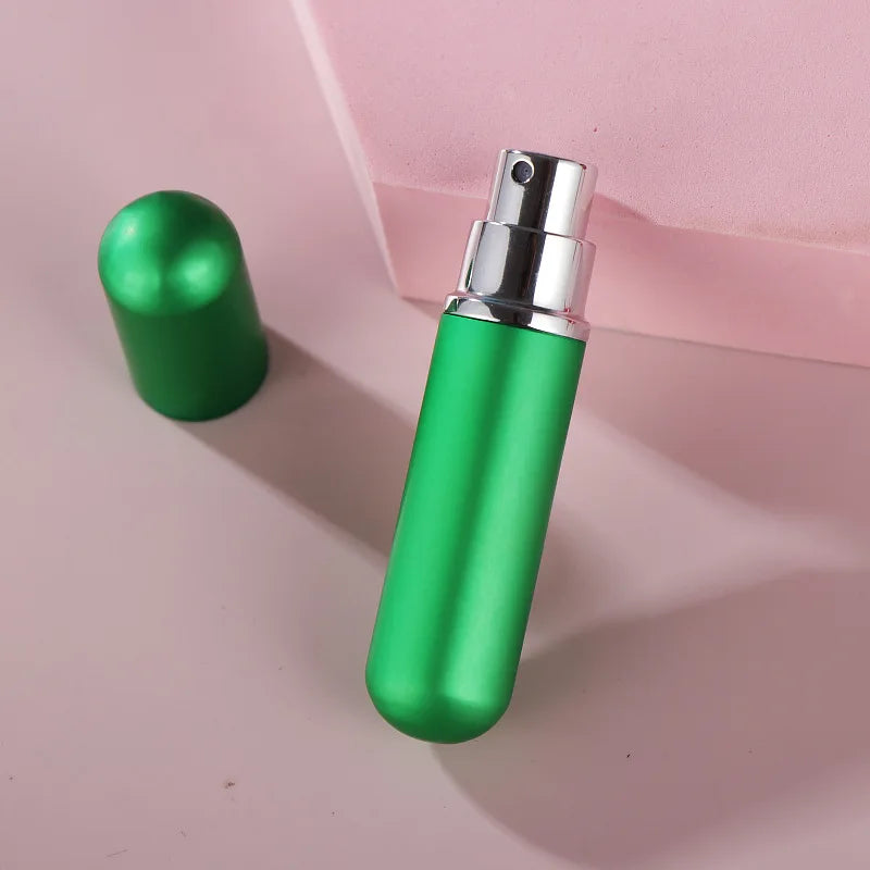 1PC 5ml Portable Mini Perfume Glass Bottle Travel Aluminum Spray Atomizer Empty Metal Parfume Atomiser Sprayer