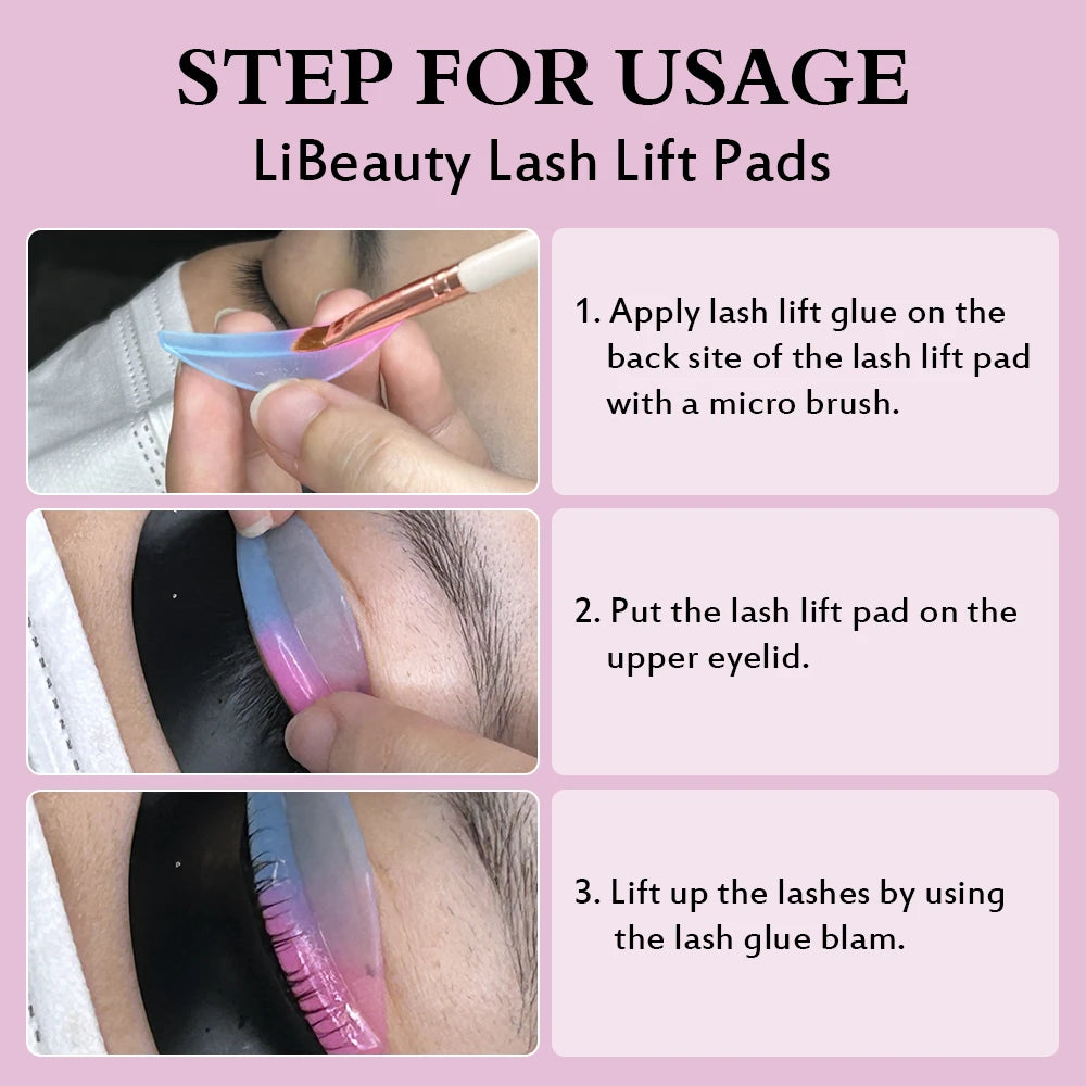 Libeauty Silicone Eyelash Perm Rad Lash Lift Shield Lifting 3D Eyelash Curler Accessories Eeyelash Curling Iron Makeup For Women