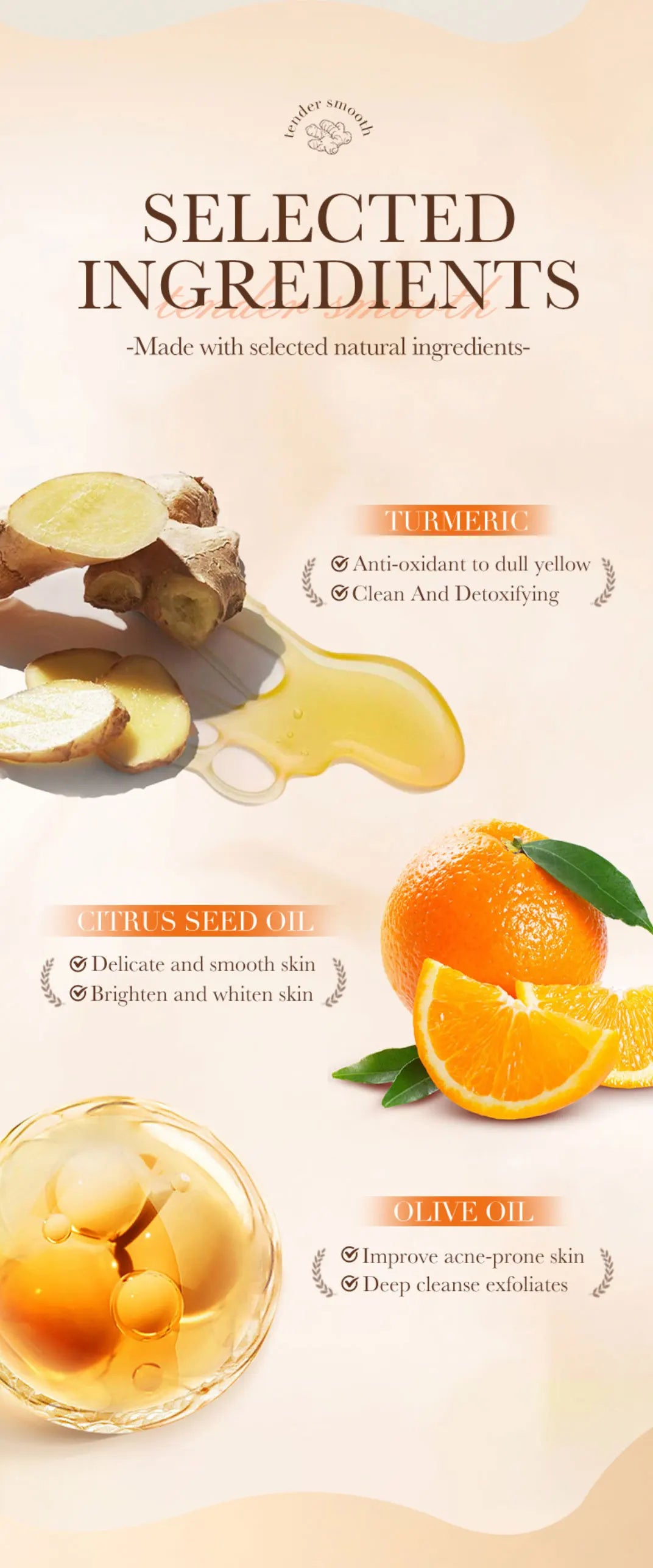 240g Turmeric Body Scrub, Antioxidant, Deep Exfoliating, Cleanses, Brightens, And Smooths Skin