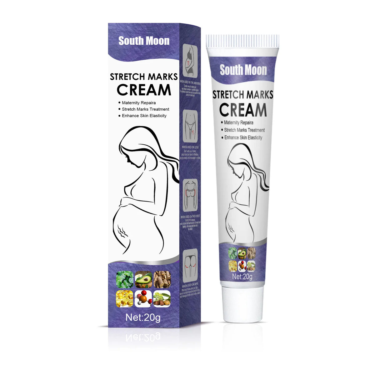 Stretch Marks Permanent Removal Cream Maternity Pregnant Women Pregnancy Anti-Winkle Smooth Repair Firming Skin Body Skin Care