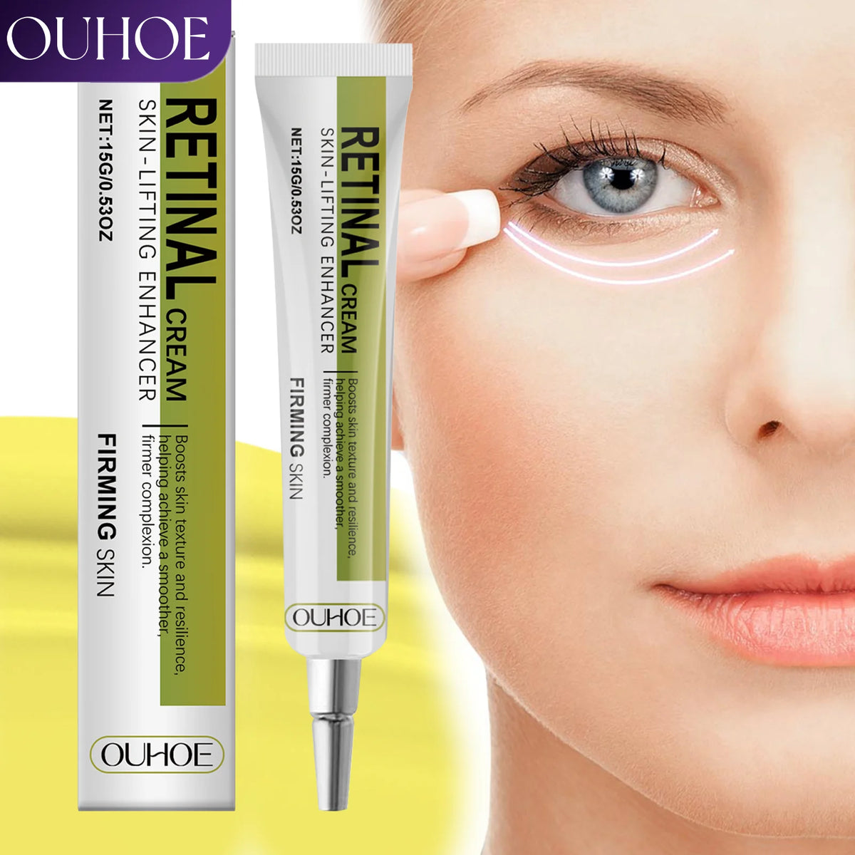 1/2/3/4 Pcs Retinol Face Cream Moisturizing Hydrating Skin Care Gentle Formula for Sensitive Skin Portable Travel Size 15g