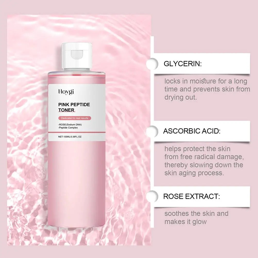 Rose Essence Toner for Glowing Skin Soothing Moisturizer Improve Dark Spots Uneven Tone Deep Nourishing Brightening Facial Water
