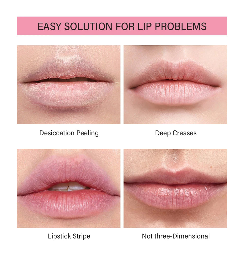 10ml Moisturizing Peptide Lip Treatment Lip Mask Gel Remove Dead Skin Lipstick Base Lip Cream Lip Care Mask Reduce Lip Lines