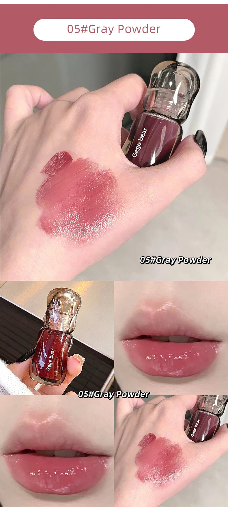 Moisturizing Plump Lips Mirror Effect Lip Color Non Greasy Texture Liquid Lip Pigment Not Easy To Stick Lightly Lip Glaze