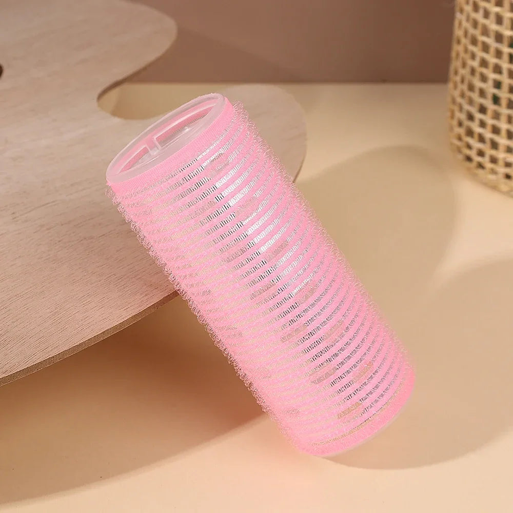 Self-Adhesive Hair Rollers Portable Lazy DIY Magic Styling Tools Home Use Pink Hair Roller Bang Beauty Braiders Hairdressing