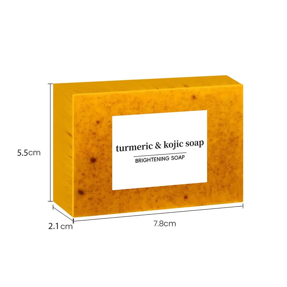 1/3/5Pcs Turmeric Kojic Acid Handmade Soap Scrub for Exfoliation, Moisturizing, Deep Cleansing, Spot Removal, Acne Removal