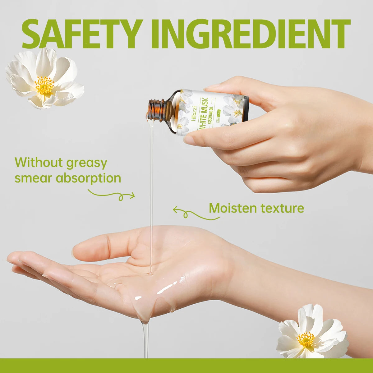 White Musk Essential Oil White Vanilla Rich Smell Skin Care Hair Care Hydrating Moisturizing Aromatherapy Candle